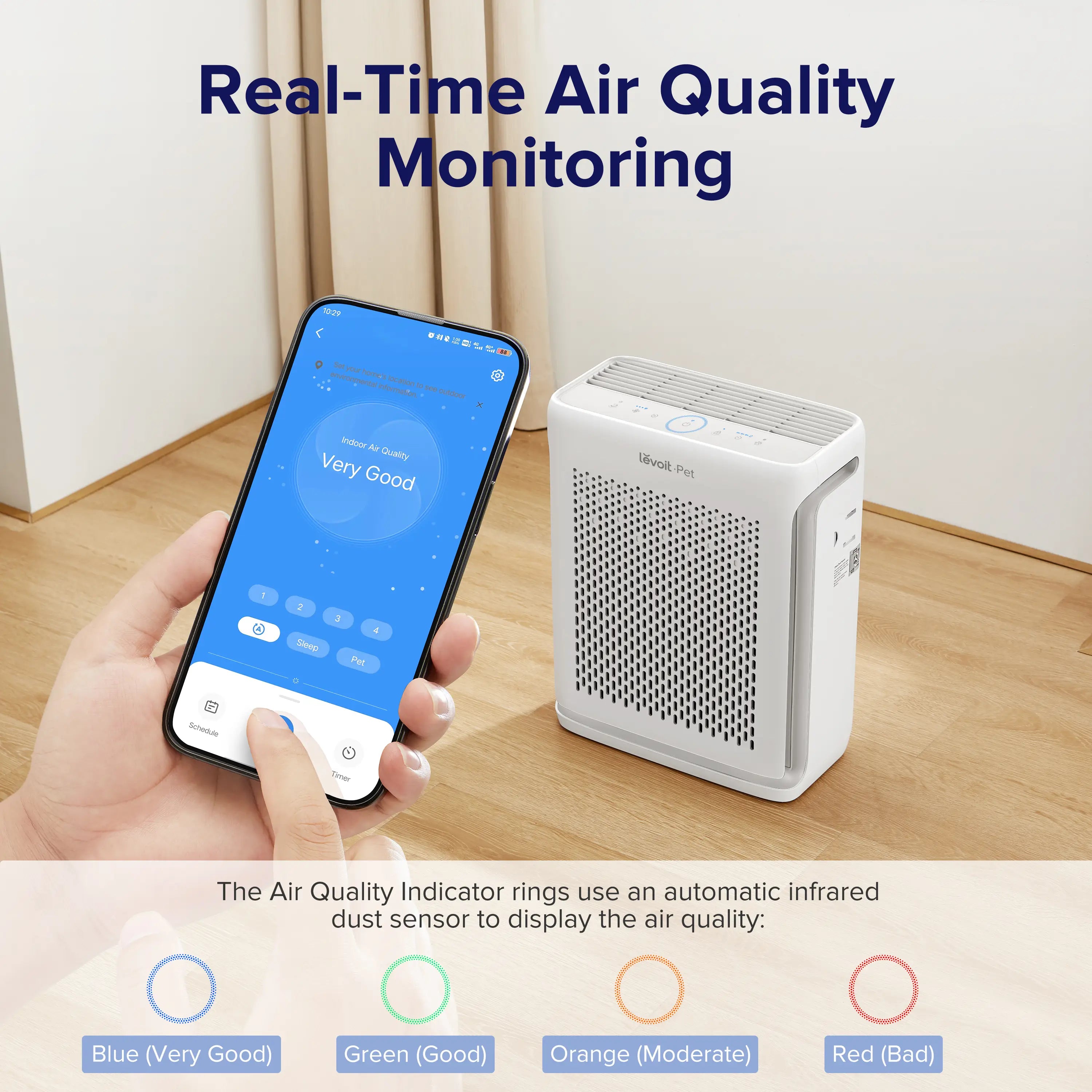 Levoit Vital 100S Pet Care Smart HEPA Air Purifier
